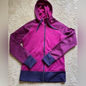 Nike women’s athletic thermafit zippered hoodie - size Small